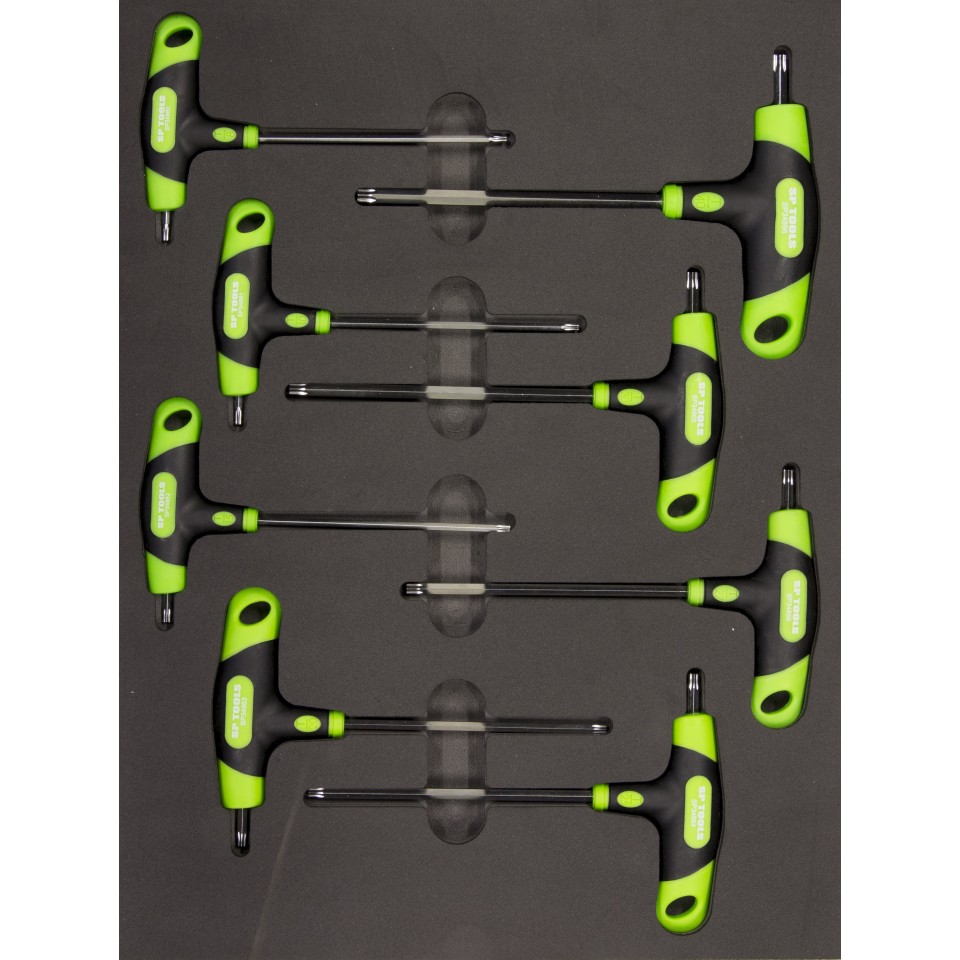 EVA FOAM INLAY MINI 8PC TORX KEYS SOFT GRIP