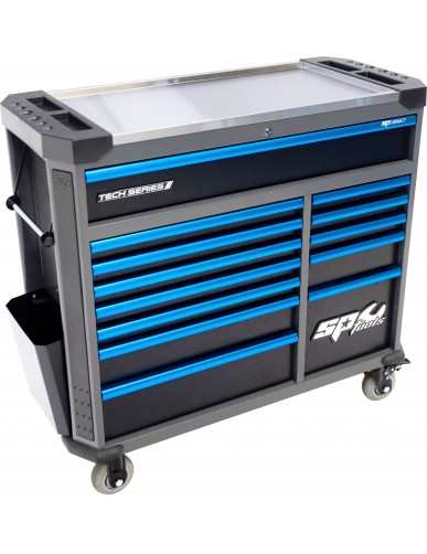 TECH SERIES - ROLLER CABINET 13 DRAWERS XL - DIAMOND BLACK/BLUE