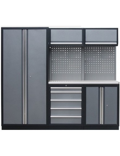 WORKSHOP SERIES 3 PC WIDE CABINET STAINLESS STEEL TOP