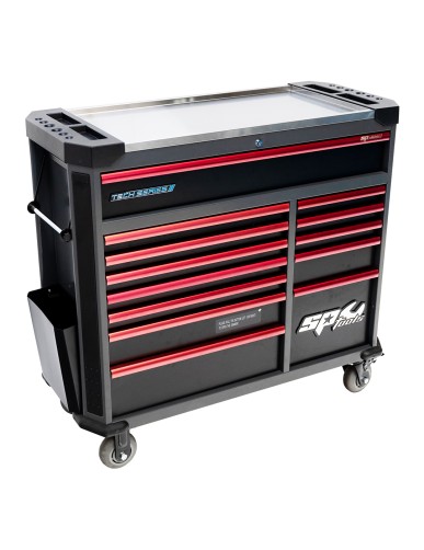 453 PC TOOLKIT IN TECH SERIES ROLLERCAB DIAMOND BLACK/RED 13 DRAWERS