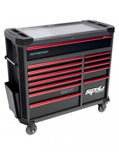 TOOLKIT 412 PC IN TECH SERIES ROLLERCABINET 9 DRAWERS DIAMOND RED